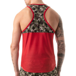 LEADER Débardeur CAMO RACER Rouge